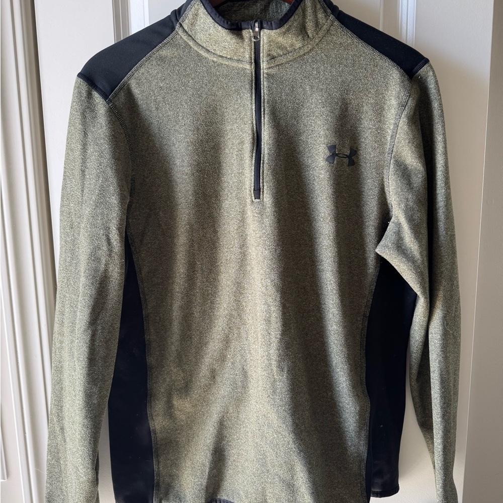 Under Armour Olive and Black ColdGear Pullover